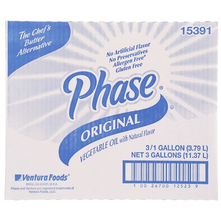 Phase Vegan Trans Fat Free Oil 1 Gal., PK3